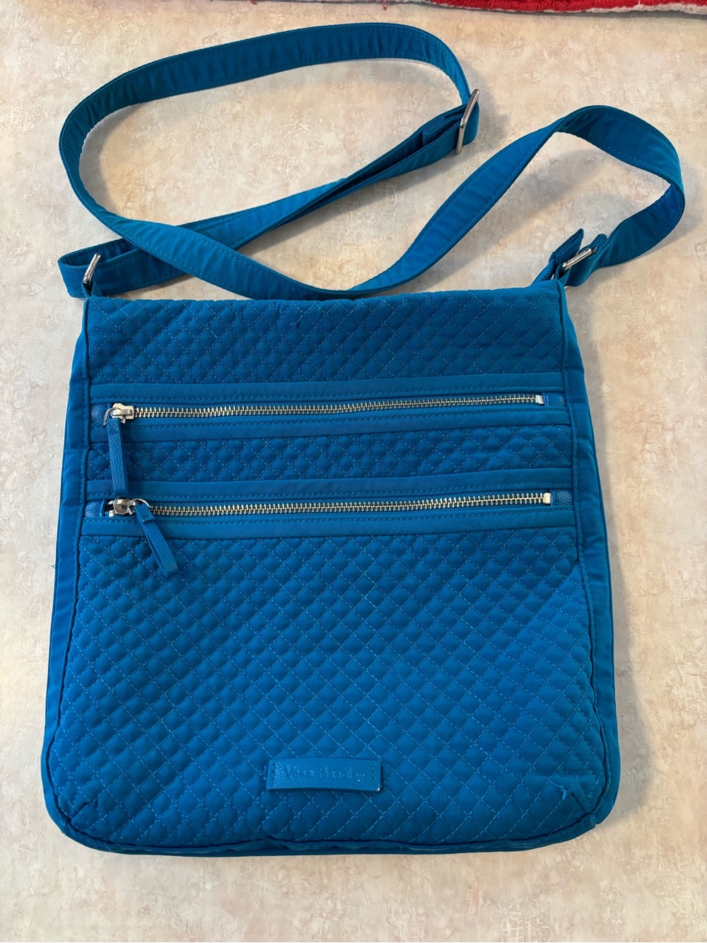 Vera Bradley Quilted Crossbody Bag in Teal